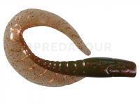 Leurre souple Dragon Maggot 5cm Motor Oil - red glitter
