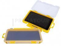 Boite Meiho Slit Form J Foam Insert Case  - Clear / Yellow