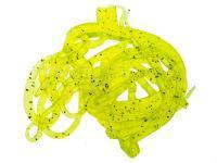 Hareline Mini Squiggle Worms - Fl Chartreuse