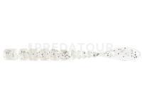 Leurres Mustad AJI Worm Fla-Fla 2" 5cm - Clear Silver Glitter