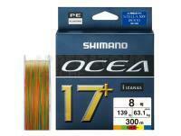 Tressee Shimano Ocea 17+ Braid 300m 63,1kg PE8 Multi color