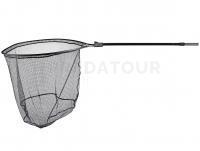 Dragon Epuisette Oval landing nets with soft mesh, with latch mesh lock 1.6-2.1m | 65x55cm