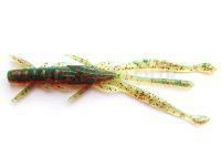 Leurre Souple FishUp Shrimp 3.6 inch | 89 mm - 019 Motor Oil/Red