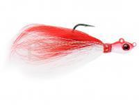 Leurre Mustad Big Eye Bucktail Jig 7g  1/4oz - Red-White