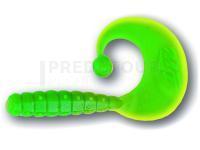 Leurre Souple Quantum Magic Trout Curly B-Bobbles 4.2cm 1.1g - Garlic | Yellow/green