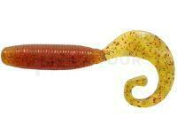 Leurre Souple Reins Fat G-Tail Grub 3 inch - 566 Motor Oil Red Flake