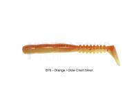 Leurre Souple Reins Rockvibe Shad 2 inch - B76 Chika Orange / Glow Chart Silver