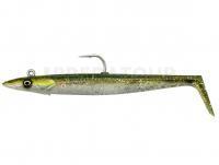 Leurre Savage Gear Sandeel V2 12cm 22g 2+1pcs - Green Silver