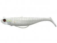 Leurre SG Savage Minnow Weedless 10cm 16g 2+1pcs - White Pearl Silver