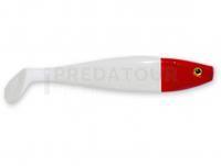 Leurres Delalande Shad GT 11cm - 61 - Blanc Tête Rouge