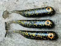 Leurres souples Great Fish GF1 49mm 1g - no scent - black&gold