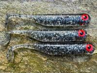 Leurres souples Great Fish GF1 49mm 1g - no scent - glitter graphite