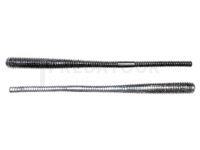 Leurres Live Target Finesse Tail Worm 11.4cm - Black/Silver