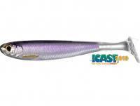 Leurres Live Target Slow-Roll Shiner Paddle Tail 12.5cm - Silver/Purple