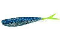 Leurres Lunker City Fat Fin-S Fish 3.5" - #273 Blue Ice/ Chartreuse Tail