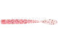 Leurres Mustad AJI Worm Fla-Fla 2" 5cm - Clear Red Glitter