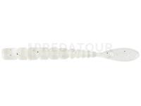 Leurres Mustad AJI Worm Fla-Fla 2" 5cm - White Glow Glitter