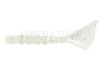 Leurres Mustad AJI Worm Hila-Hila 1.7" 4.3cm - White Glow Glitter