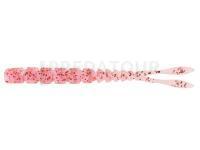 Leurres Mustad AJI Worm Pilo-Pilo 2" 5cm - Clear Red Glitter