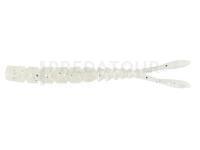 Leurres Mustad AJI Worm Pilo-Pilo 2" 5cm - White Glow Glitter