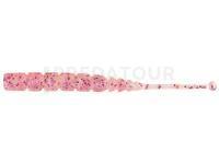 Leurres Mustad AJI Worm Plu-Plu 2" 5cm - Clear Red Glitter