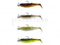 Leurres Savage Gear Cannibal Shad Mix 10cm 9G+10G #3/0 | 4+4PCS - Clear Water Mix: Holo Baitfish, Motor Oil UV, Ice Minnow, Chartreuse Pumpkin