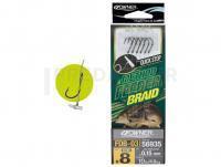 Leaders Owner Method Feeder Braid with Quick stop FDB-03 10cm #8 0.15mm 10lb 4.6kg 6pcs