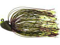 Leurre Westin Slide Up Rubber Jig Tungsten #2/0 9g - Green Pumpkin/Chartreuse