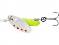 Leurre Savage Gear Grub Spinners #0 2.2g - Silver Red Lime