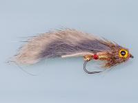 Streamer Grey Zonker Gold Mylar no. 6