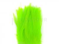 Plumes Wapsi Strung Rooster Saddles - fl.chartreuse/white