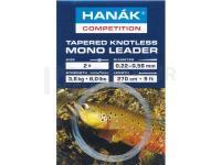 Tapered Knotless Mono Leader Clear 270 cm 9ft 0.12-0.43mm