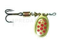 Cuiller Tournante Mepps Aglia Decorees Gold/Red dots - no. 4