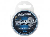 Fluorocarbon Fil Savage Gear Super Soft Fluorocarbon Egi Pink 25m 0.29mm 6.03kg 13.29lb