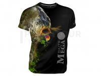Dragon Breathable T-shirt Megabaits - carp black - L