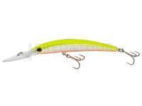 Leurre dur Yo-zuri Crystal Minnow Deep Diver 110mm 16g | 4-3/8 inch 9/16 oz - Chartreuse (R1135-HCL)