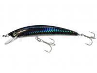 Leurre dur Yo-zuri Crystal Minnow Floating 110mm 12g | 4-3/8 inch 7/16 oz  - Ghost Black (R1124-HGHB)