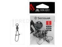 Mikado Émerillon à roulement à billes avec agrafe spinning #4 - Black Nickel