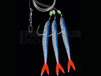 Dega Norway-Rig 3 fishes - Blue-Glitter