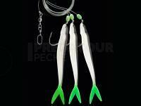 Dega Norway-Rig 3 fishes - White-Green