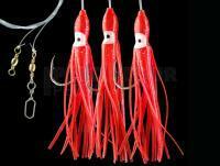 Dega Octopus-Rig 3 hooks - Japan Red