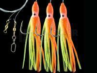 Dega Octopus-Rig 3 hooks - Orange