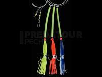 Dega Sea Rig 3 UV Octopus Side Arms 13cm Size 7/0 - Mix-Colors