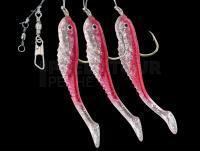 Dega Soft Bait Fish-Rig 3 arms - red/glitter