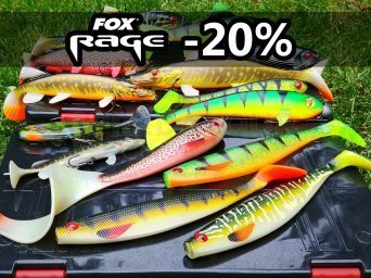 Méga remise -20% sur Fox Rage, DAM et Jaxon Lures ! Nouveau Spinmad Leurre Tailspin !