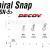 Decoy Agrafes Spiral Snap SN-5